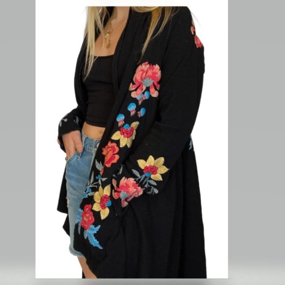 JOHNNY WAS Iryah Wrap Sweater Size M Romantic Feminine NEW WITH TAGS - Picture 3 of 12